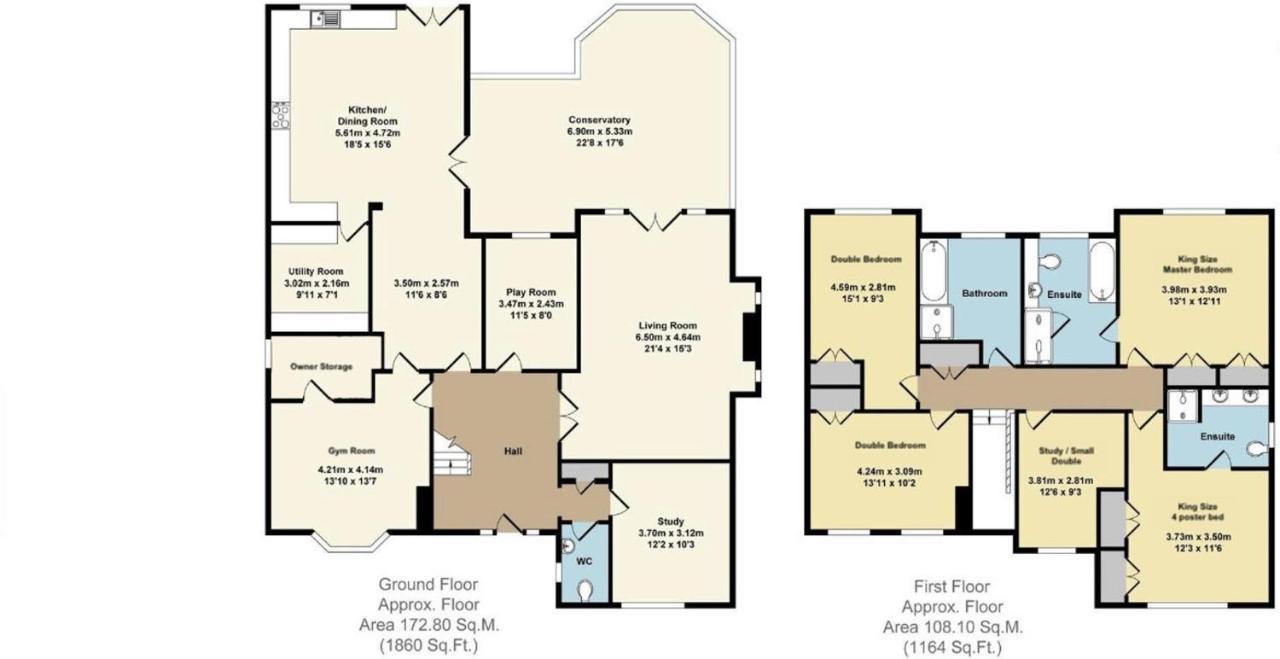 5 Bedroom 4 Bathroom Gym Playroom Country Home Leamington Spa Bagian luar foto